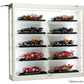 Showcase Wall Mount 5 Tier Display Case White with White Back Panel Mijo Exclusives for 1/64-1/43 Scale Models MJ8850W