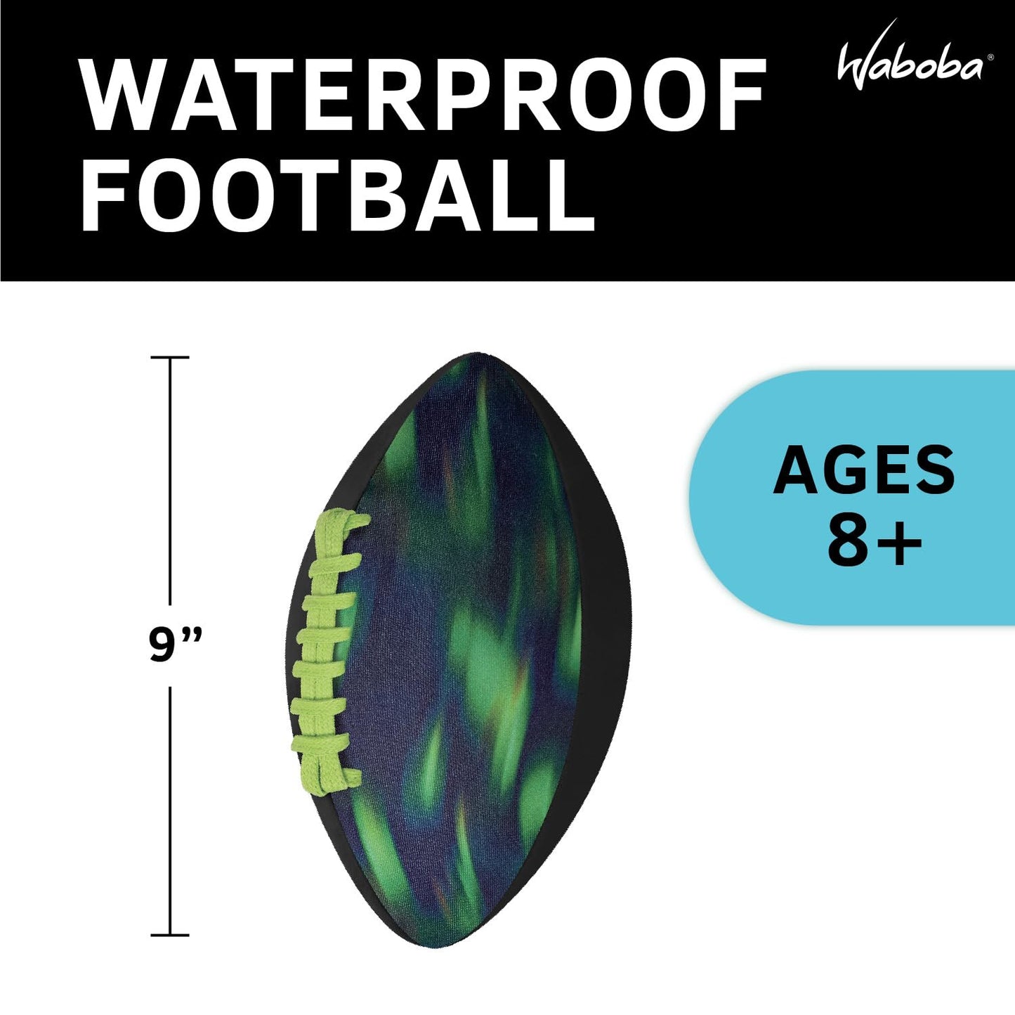 Waboba Sport Water Football, Green, Beach Essential Toy