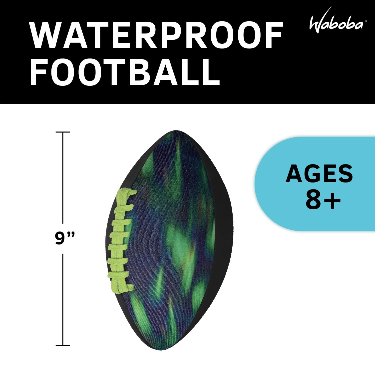Waboba Sport Water Football, Green, Beach Essential Toy