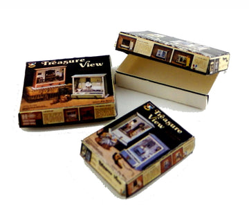 Dollhouse Treasure View 3 Box Kit Miniature Dollhouse Shop Store Accessory