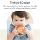 Bella Tunno Happy Teether for Girls - Soft & Easy Grip Teething Ring Perfect for Babies and Teething Toys to Help Soothe Gums, Non-Toxic, Little Sis