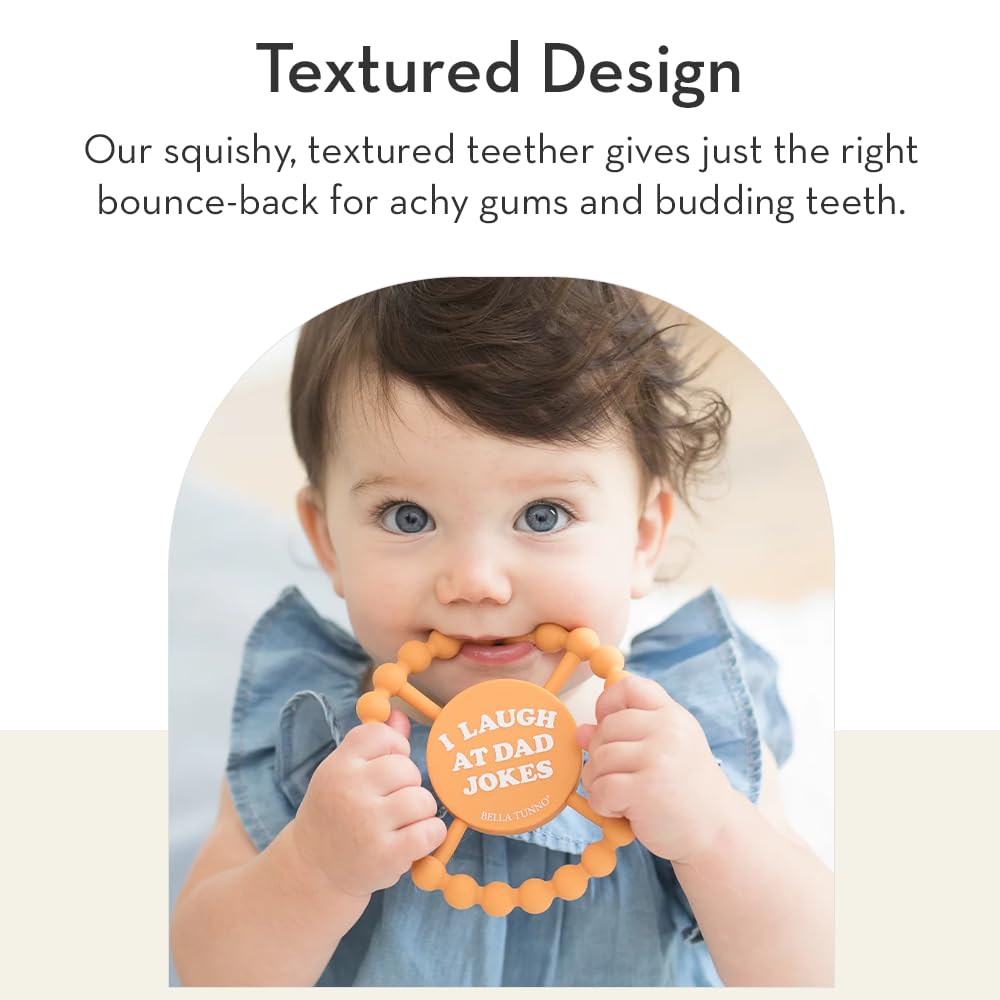 Baby Teether by Bella Tunno, Silicone Teethers for Babies 3-6 Months, 6-12 Months, Baby Toys, Pacifier, Teething Relief, Boys, Girls, Bachelor/Bub