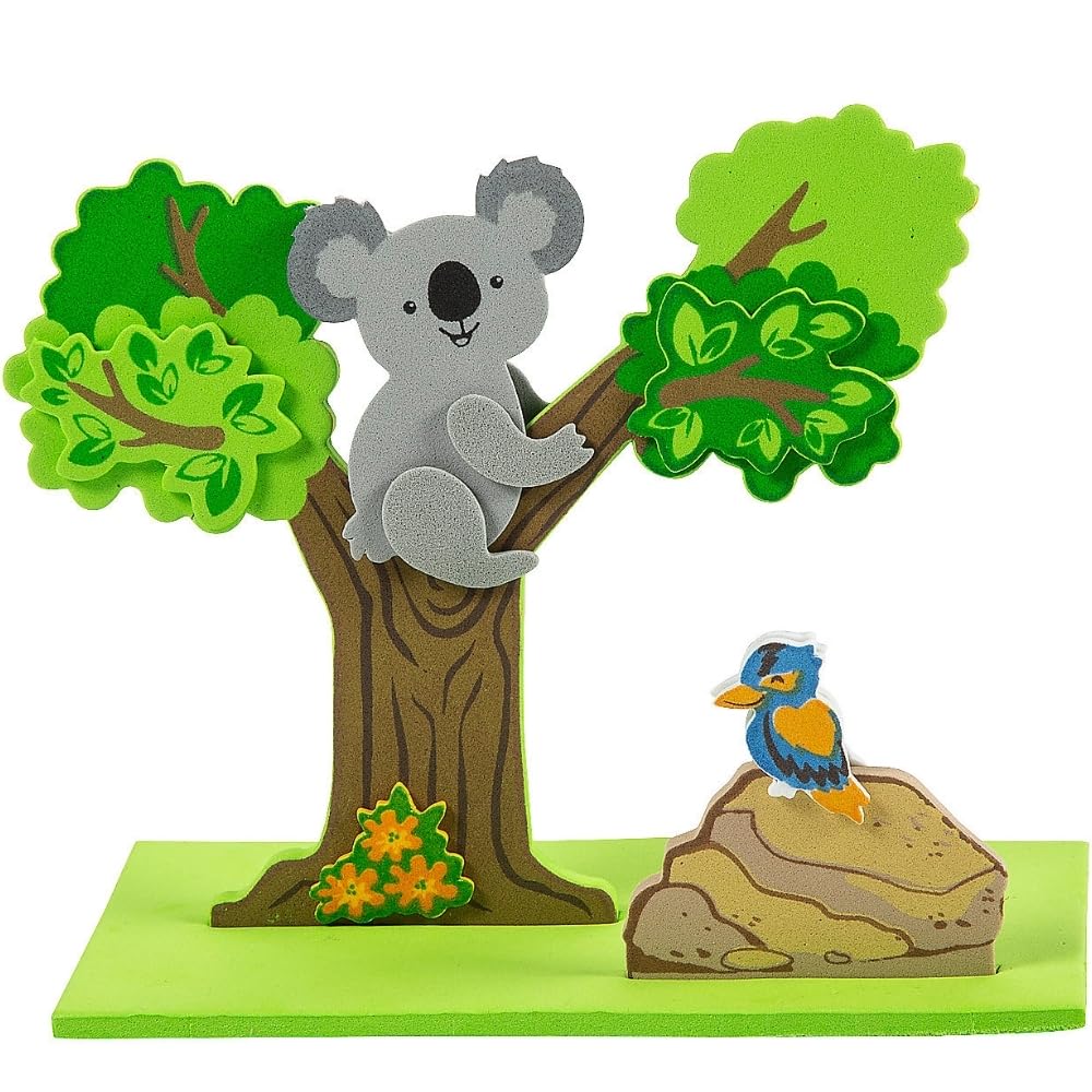 Fun Express 3D Koala Craft Kit - VBS Vacation Bible School Supplies/Decor - Makes 12