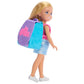 Barbie Family & Friends Cupcake Baking Backpack Blonde Chelsea Doll, Wearable Backpack with Baking Play Pieces