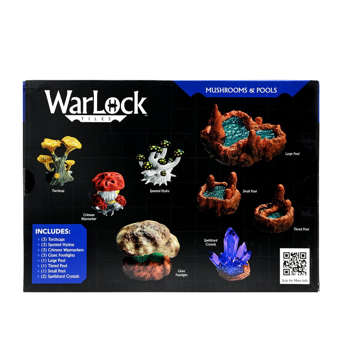 WizKids Warlock Tiles: Accessory - Mushrooms & Pools