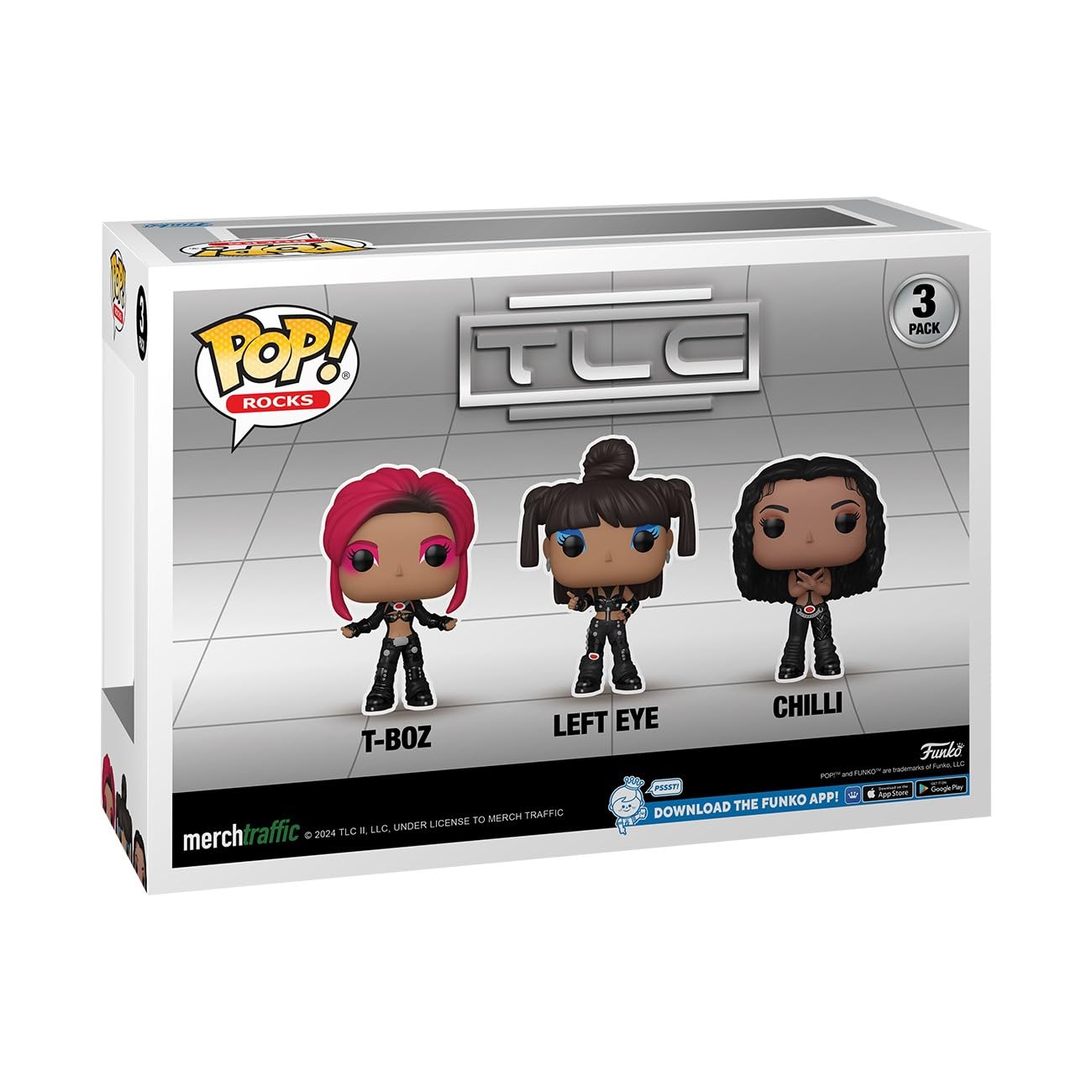 Funko POP! Rocks: TLC - Lisa Left Eye Lopes - Scrubs 3 Pack
