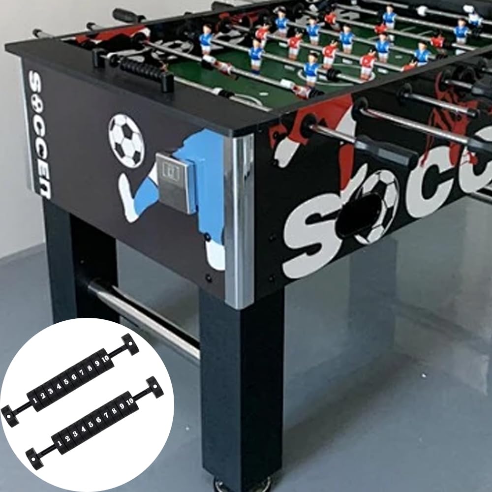 Quweiz 2 Pcs Table Football Counter, Score Goal Counter, 10 Numbers Scoring Score Counter Indicator for Air Hockey, Shuffleboard