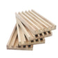 ESSAJOY Wooden Domino Trays/Racks Set of 8 Mexican Train Domino Trays/Racks Double 12 Tiles Holders Rack Domino Tiles Holders Domino Wood Holder【