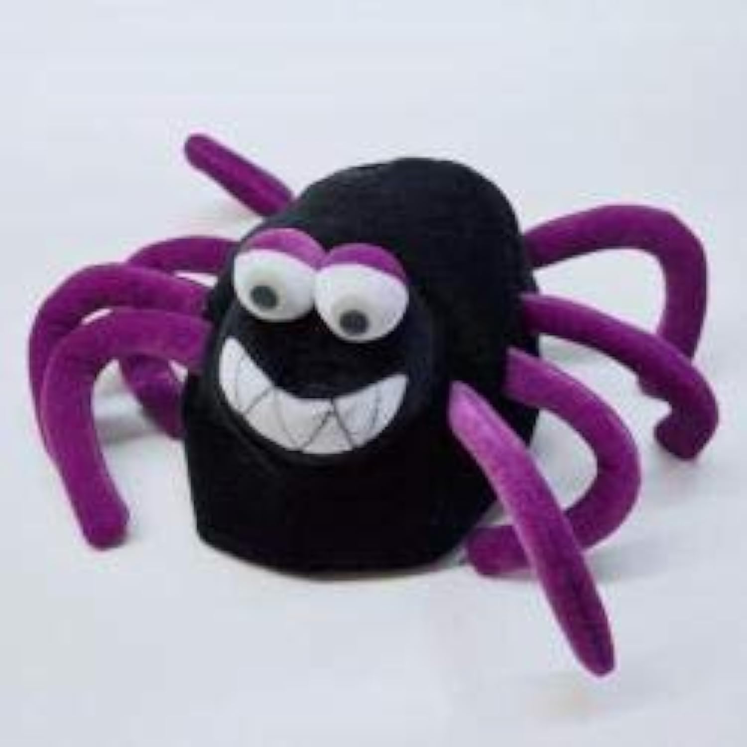 Bottles N Bags Halloween Spider Hat with Purple Legs for Halloween Party Supplies One Size Fits Most Adult Heads (1-Pack)