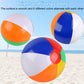 Rindion 6 Pack Beach Balls, 10 Inch Beach Balls for Kids, Rainbow Color Pool Toys Pool Balls for Swimming Pool, Beach Toys Inflatable Ball for Summer