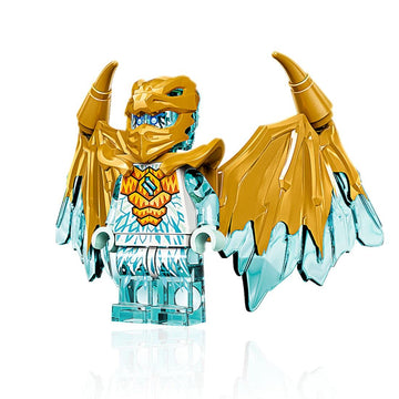 LEGO NINJAGO Crystalized Minifigure - Zane (Golden Dragon) with Wings and Sword
