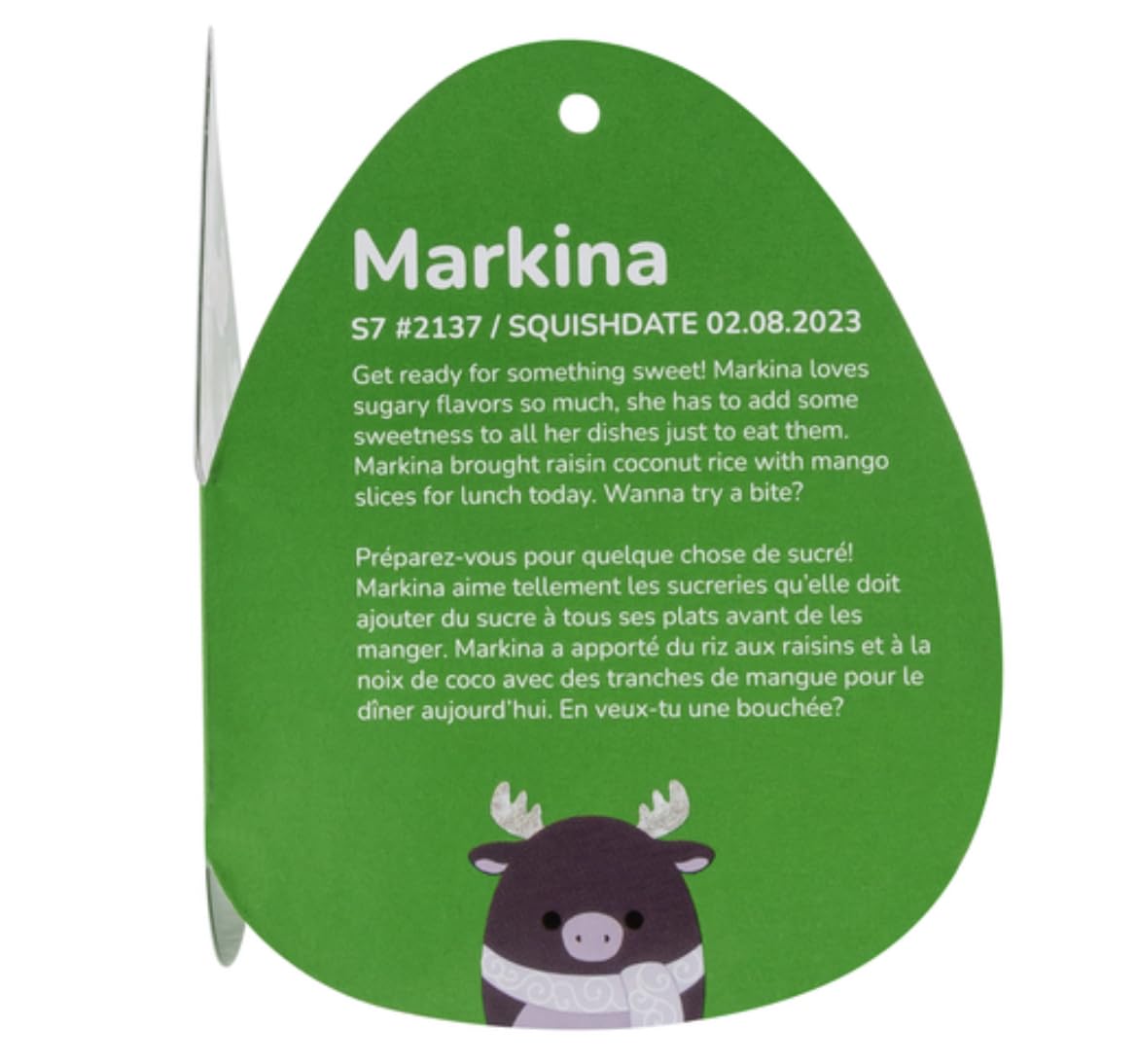 Squishmallows Officially Licensed Kellytoy Ultra Soft Plush Toys Soft Plush Animal (Markina The Moose 8"), Purple