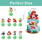 25Pcs Mermaid Cake Decorations with 24pcs Cupcake Toppers 1pcs Cake Topper for Girls Birthday Party Supplies