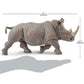 Safari Ltd. White Rhino Figurine - Detailed 12.5" Plastic Model Figure - Fun Educational Toy for Boys, Girls & Kids Ages 1+