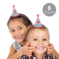 Big Dot of Happiness Pawty Like a Puppy Girl - Mini Cone Pink Dog Baby Shower or Birthday Party Hats - Small Little Party Hats - Set of 8