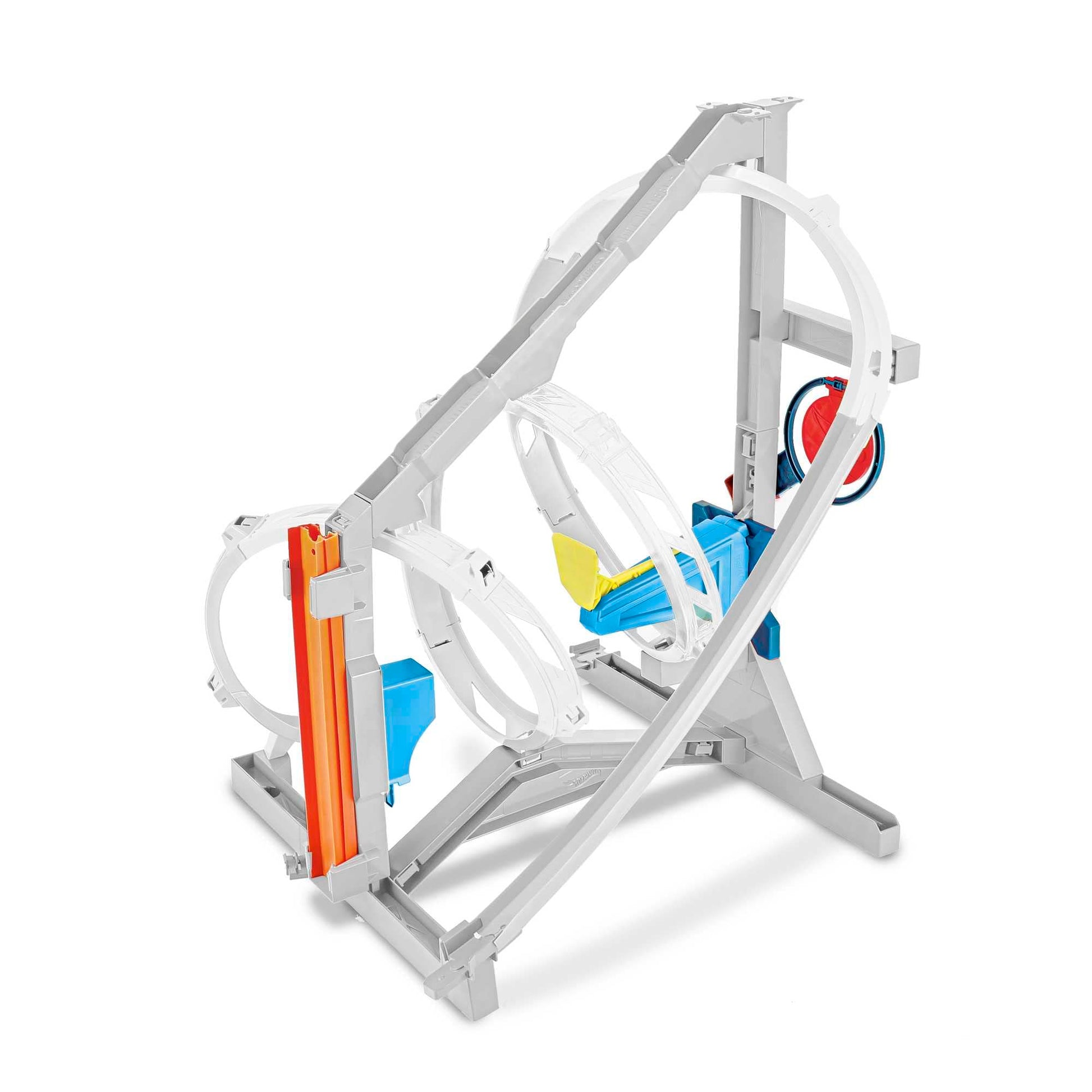 Hot Wheels Toy Car Track Set, Track Builder Unlimited Corkscrew Twist Kit Playset & 1:64 Scale Vehicle, 2 Ways to Race, Connects to Other Tracks