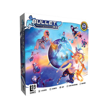 Bullet Heart - Puzzle-Battle Tabletop Game for 1-4 Players - 8 Heroines, Unique Powers, 4 Game Modes