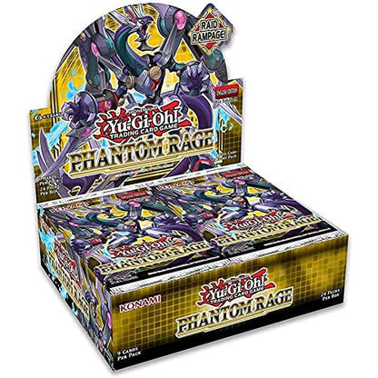 Yugioh Phantom Rage English TCG 1st Edition Booster Box - 24 Packs of 9 Cards Each
