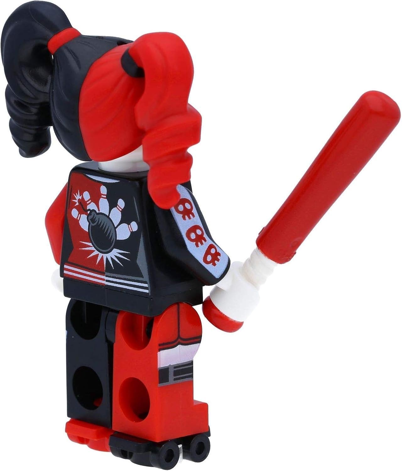 LEGO Harley Quinn Minifigure: with Pigtails and Baseball Bat