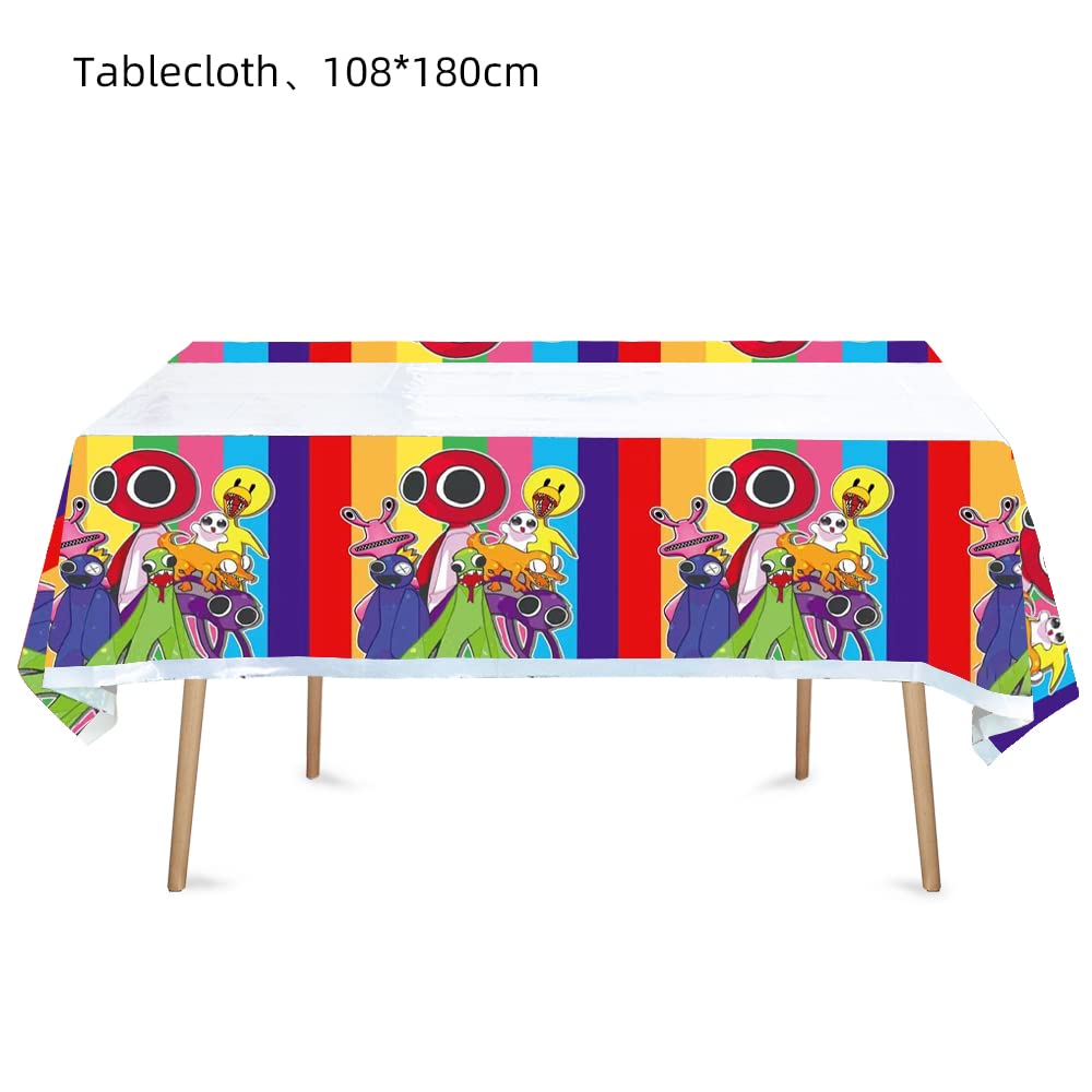 Ghongba 2pcs Children Birthday Party Tablecloth Table Cover,Children Birthday Supplies Decorations (1)