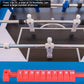 Scoring Table Football Competition Foosball Game Table Soccer Indoor Competitive Mini Tabletop Fun Play 2pcs/Set (Red & Blue)