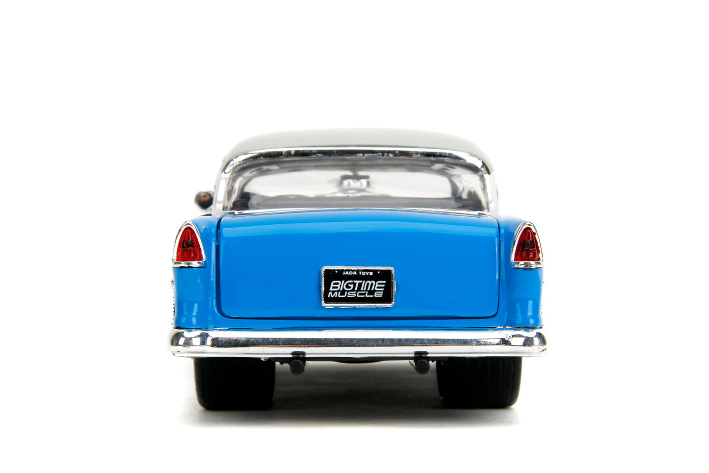 Jada Bigtime Muscle 1:24 1955 Chevrolet Bel-Air Die-Cast Car, Toys for Kids and Adults(Cool Gray/Gloss Blue)