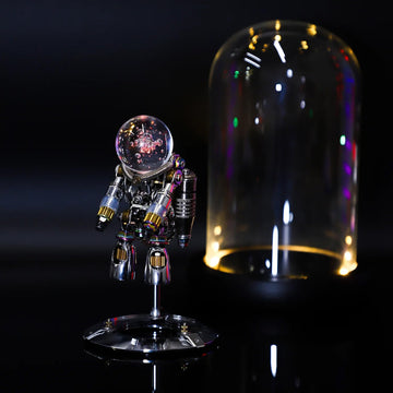 Mostarle 3D Metal Puzzle Nebula Astronaut Model Kit - DIY Steampunk Mechanical Building Set, Stainless Steel Space Figurine, Challenging Brain Teaser