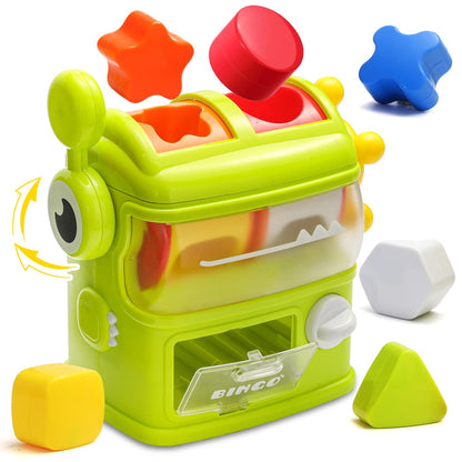 Shape Sorter Toys for Kids 1 2 3 Years Old, Sensory Learning Montessori Toy