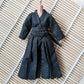 1/12 Samurai Kimono Clothes for 6" 6 inches 1:12 Action Figure Doll Clothes (Black top&Trousers)