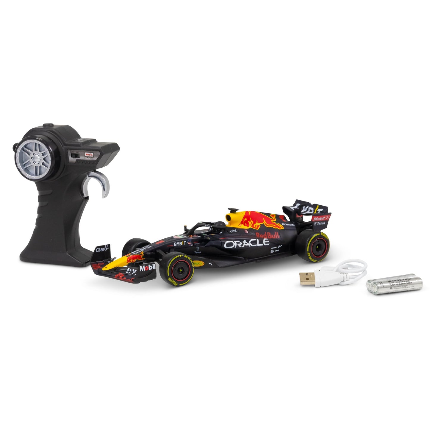 Maisto Tech R/C F1 Red Bull Racing RB18 (2023): 1:24 Scale Remote Control Car, Faithful Formula 1 Car, 2.4 GHz, Pistol Grip Control, 23 cm, Black