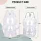 Protective Case Compatible with LABUBU Doll - Crystal-Clear Hard Display Box with Keychain & Dustproof Cover, Secure Backpack Hooks for Shelf/Outdoor