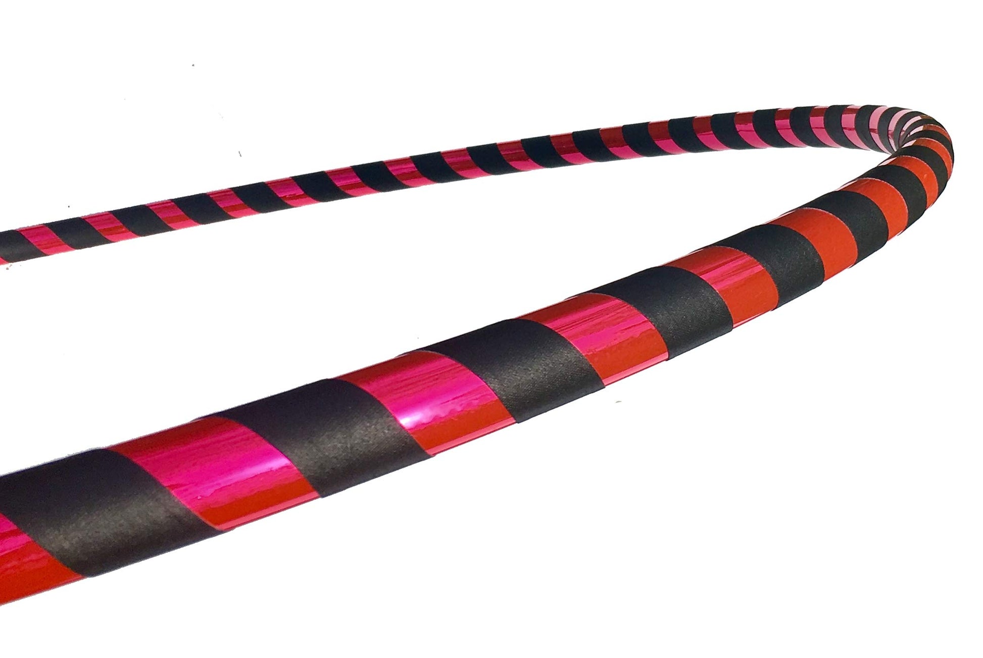SpinMajik Beginner Exercise Hula Hoop for Fitness and Fun Made for Adults Weighted at 1 Pound (Choose Your Size and Tape Job) (Nuclear Pink, 38)