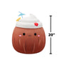 Squishmallows Original 20in Mieko the Pina Colada in Coconut - Official Jazwares Plush (Jumbo)
