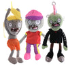 JHESAO 3PCS Plants and Zombies Plush Zombies Toys PVZ Plushies 1 2 Stuffed Soft Doll Zombie