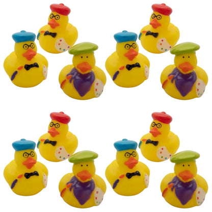 Fun Express Rubber Ducks, Assorted Styles Birthdays, Grand Events, Party Favors, Table Decorations, Treasure Chest Supplies (Artist) - VBS Vacation