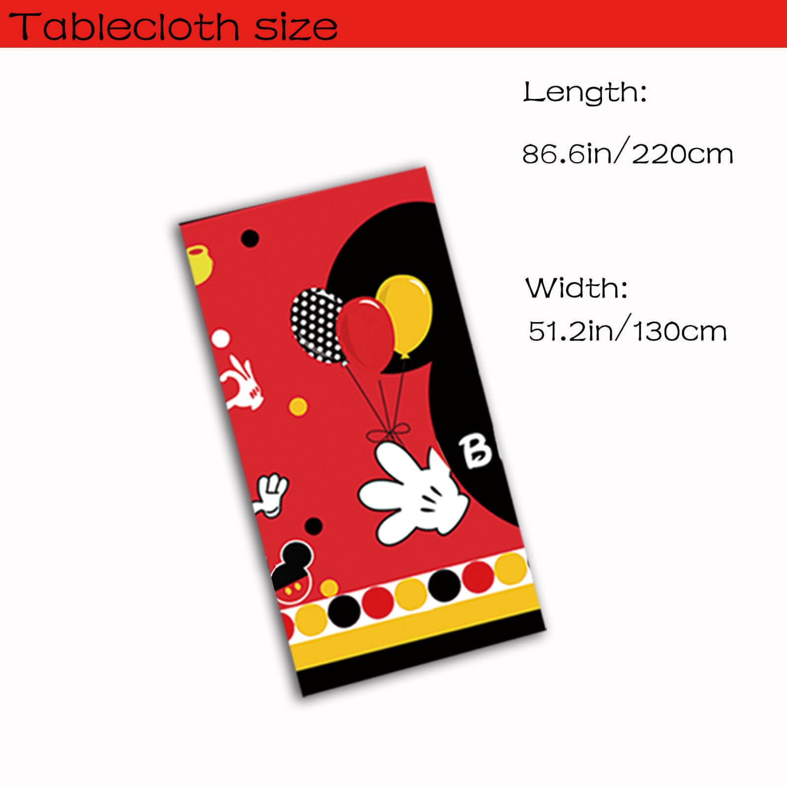 XXDecor 3 Pack Red Cartoon Table Cloths Disposable Plastic Tablecovers for Baby Shower Boys 1st 2nd 3rd 4th 5th 6th Birthday Party Decorations 51.2" x