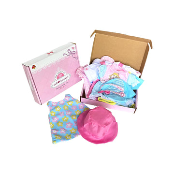Huang Cheng Toys 12 Pcs Set Handmade Baby Doll Clothes Dress Outfits Costumes for 12 13 14 15 inch Doll?Doll Hat Umbrella Mirror Comb Girl Christmas