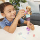Barbie Skipper Babysitters Inc Set with Blonde Doll in 'Girl Power' Top, Baby Doll & 4 Accessories