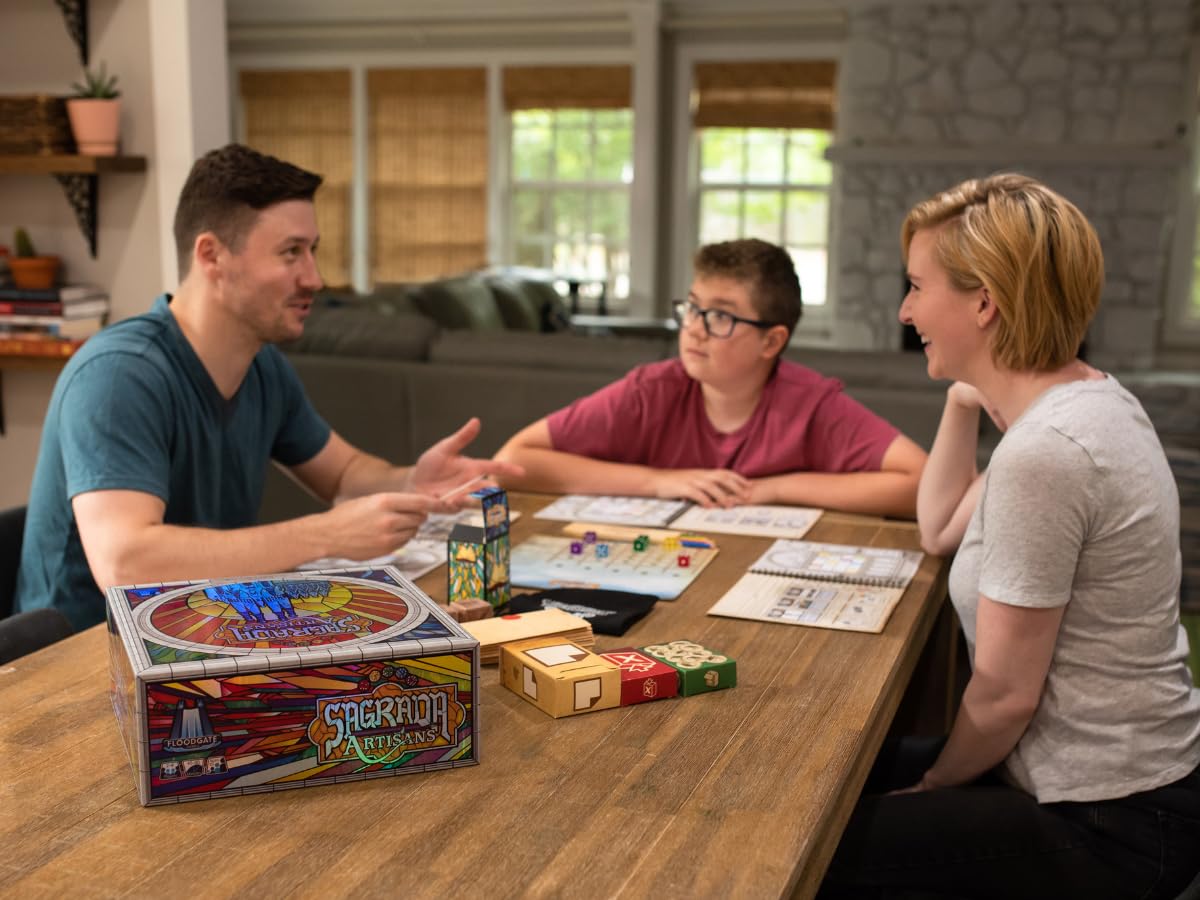 Sagrada Artisans - A Strategy Game Based on The Award-Winning Board Game, Sagrada! | Family Board Game for Kids & Adults | Ages 10 and Up | for 2 to 4