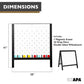 Ilyapa Large Portable Prize Drop Game - 41x27.5 Inch Double Sided Penny Drop Game, Wooden A-Frame Whiteboard Sign, Eraser & Token Storage Tote