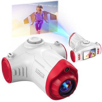 Kids Camera, Camera for Kids with Projector, Offers Projection, 48MP Photography, 1080p Video Recording, Kids Digital Camera Christmas Birthday Gifts