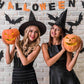 Minelife 4 Pieces Halloween Witch Broom Hat Set, Plastic Witch Broomstick Cosplay Broom Props Halloween Witch Hats for Party Favor