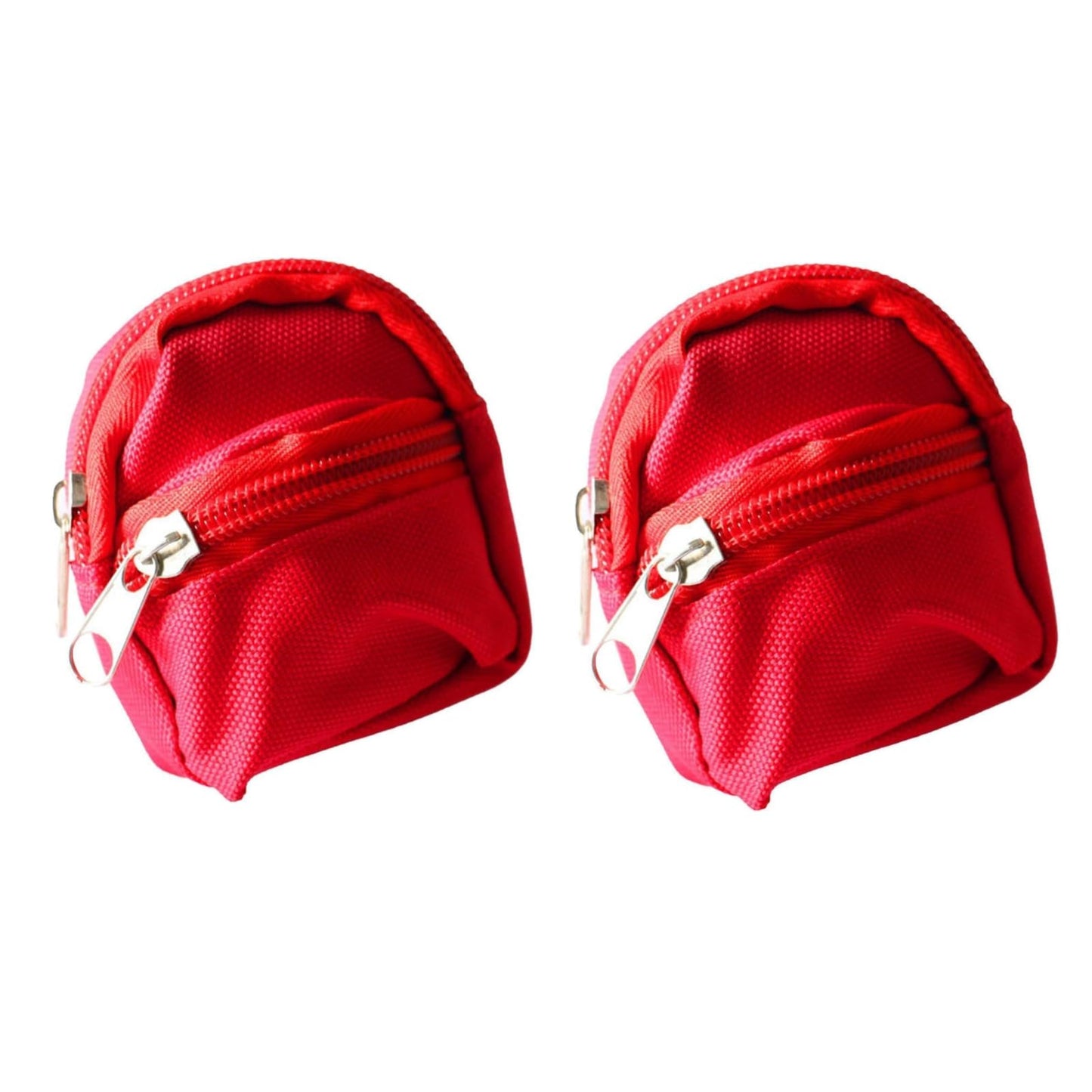 2Pcs Red Mini Doll Backpack School Bag Model Dollhouse School Accessory for 1/6 Scale Dollhouse Decor,Simulation Mini School Bag Model,Dollhouse