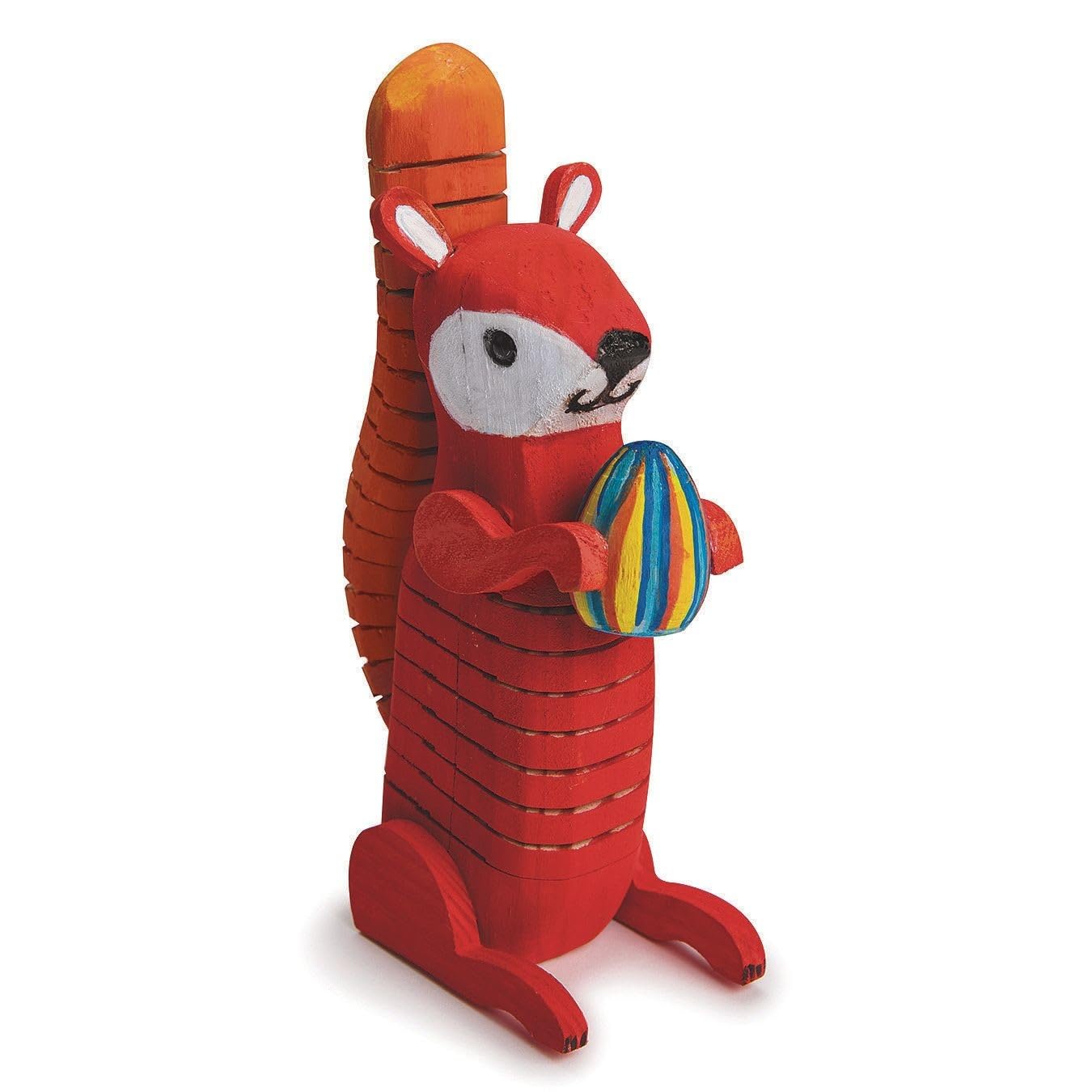 S&S Worldwide Flexible Wooden Squirrel Craft Kit (Pack of 12)