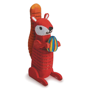 S&S Worldwide Flexible Wooden Squirrel Craft Kit (Pack of 12)