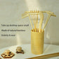 Zen Garden Rake Stamp Tools - Meditation Rock Sand Garden Accessories - Office Desktop Mini Zen Gifts for Man Women Bamboo Rakes Holder Brusher Spoon