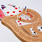 Bicycle Large 29 Wood Cribbage Board, Brown