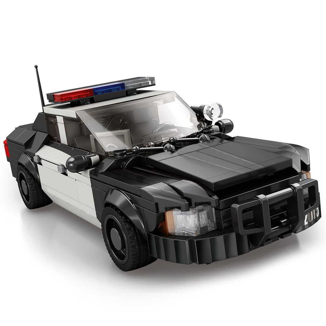 GoAssemb Police Car Building Blocks Set, MOC Creative City Vehicle Construction Kits, Ideal for Adult Builders, City Model Collectors and Display