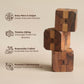 Hidden Passage: Wooden 3D Mechanical Puzzle for Adults - Brain Teaser Game | Desk Toy | Handmade Interlocking Wood Puzzle | Mind Teaser Logic