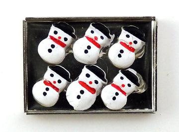 Dollhouse Miniature Cookies on Sheet, Snowman